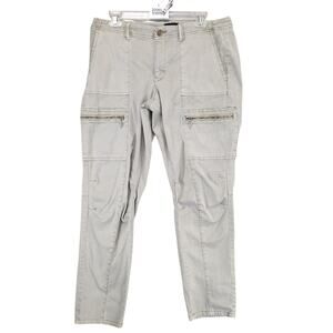 White House Black Market The Slim Crop Cargo Pants, Women's 12 Long, Gorpcore